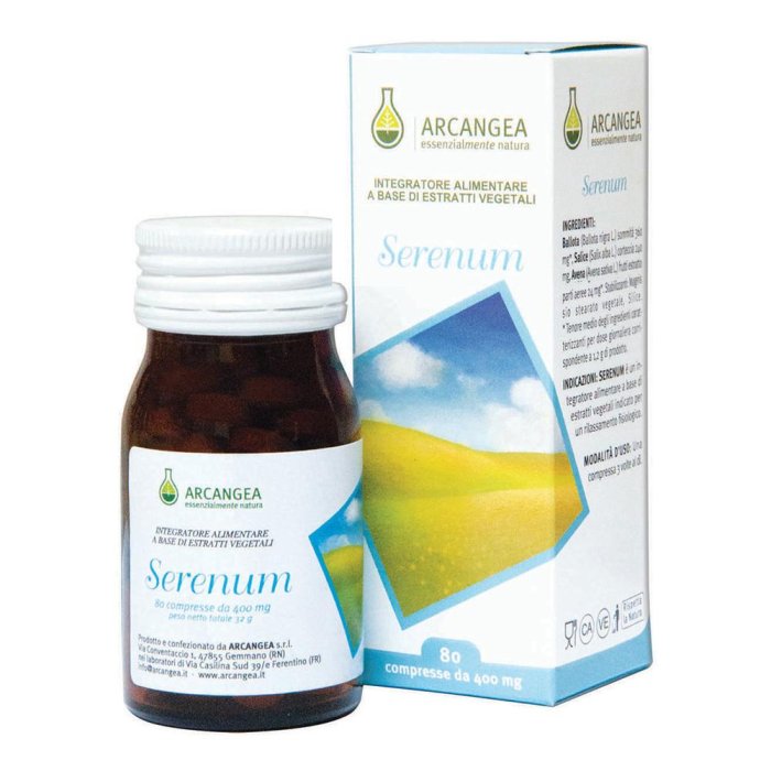 Serenum 400 mg Integratore 80 Capsule per Rilassamento, Stress e Sonno Naturale ACN