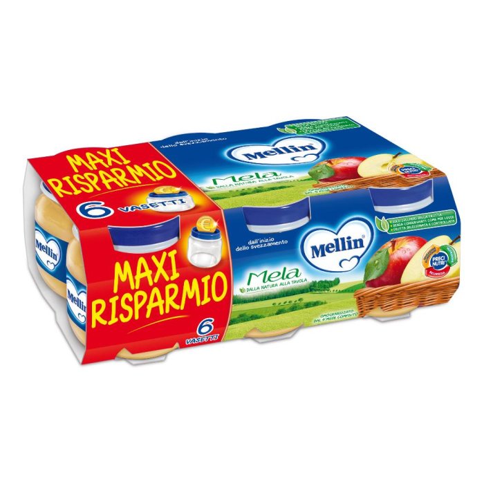Mellin Omogeneizzato Mela 100 G 6 Pezzi