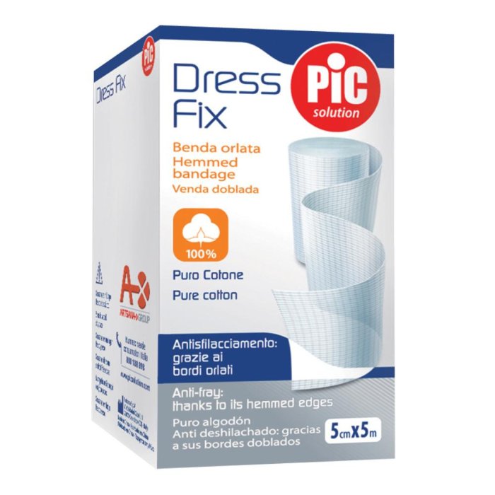 Pikdare Benda In Garza Idrofila Orlata Pic Dressfix 7x500cm Fustella