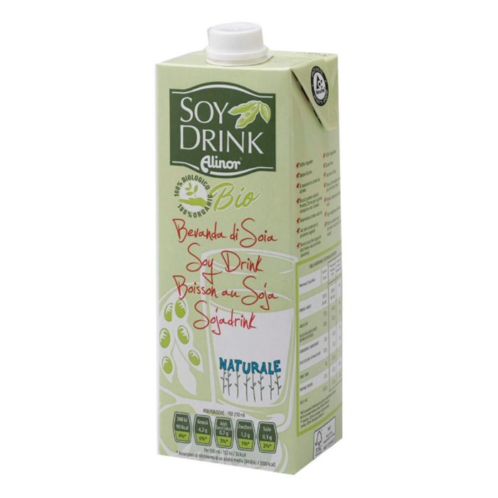 Soydrink Bevanda di Soia Nature 1L – Bevanda Vegetale alla Soia Senza Lattosio