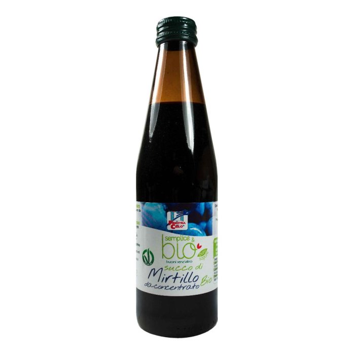 Semplice e Bio Succo di Mirtillo Bio Concentrato 100% Naturale Senza Zuccheri Aggiunti