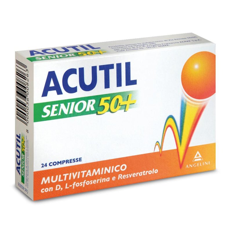 Acutil Multivitaminico Senior 50+ Integratore Alimentare 24 Compresse