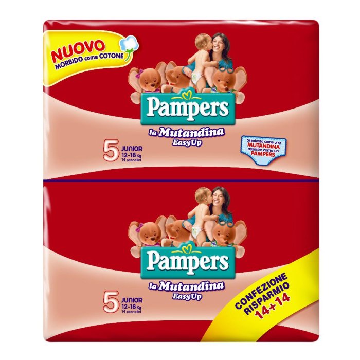 Pampers Easy Up Junior 28 Pannolini a Mutandina, Comfort and Protezione Asciutta per your Bambino in Crescita