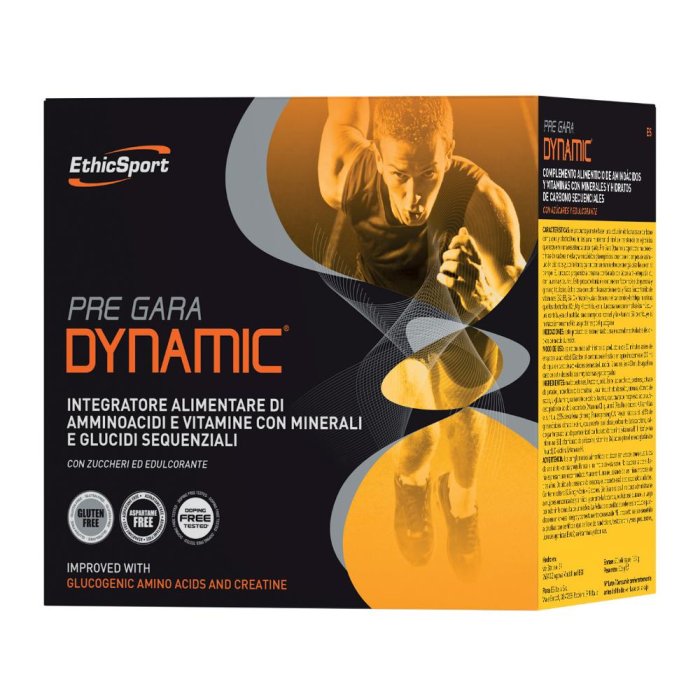EthicSport Pre Gara Dynamic Scatto ed Esplosività Muscolare 20 Bustine