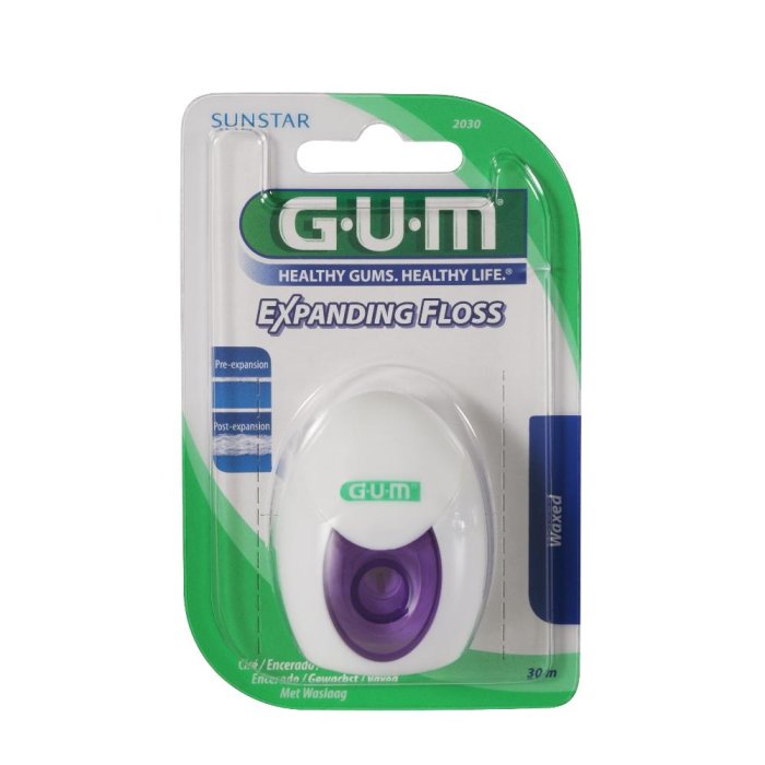 GUM  Expanding Floss Filo Interdentale Cerato 30 metri
