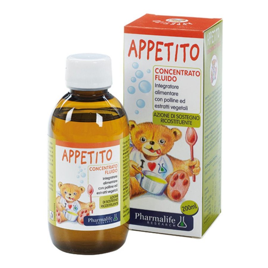 Pharmalife Appetito Integratore Concentrato Fluido Da 6 Mesi A 12 Anni 200 ml Pharmalife Appetito Integratore Concentrato Fluido Da 6 Mesi A 12 Anni 200 ml