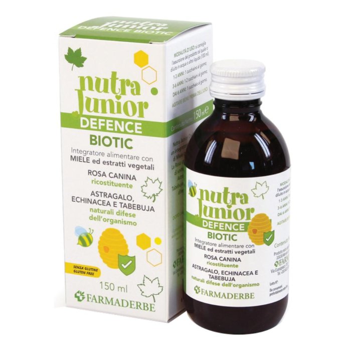 Farmaderbe Nutra Junior - Defence Biotic Integratore Alimentare 150 ml