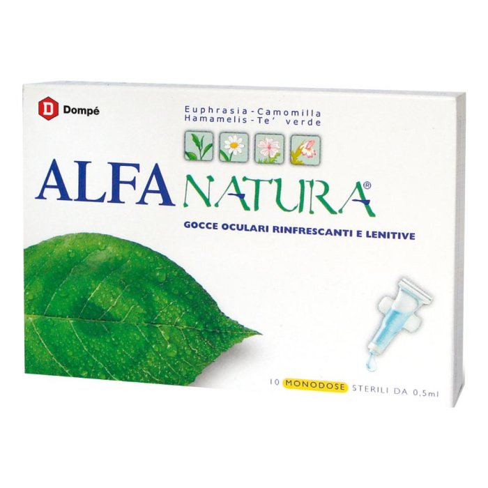 Bracco Alfa Natura Gocce Oculari Rinfrescanti Collirio 10 Monodose 0.5 ml
