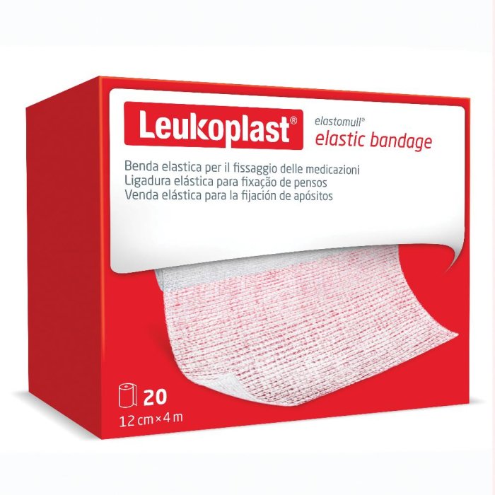 Benda elastomull 12x400 cm fascia elastica di fissaggio ad alta elasticità