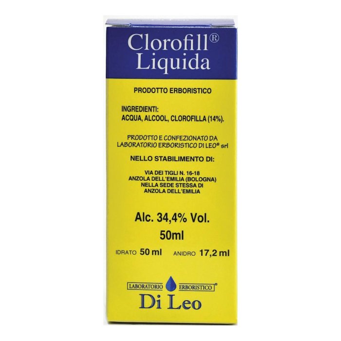 Laboratorio Erboristico Di Leo Clorofill Liquida Soluzione Idroalcolica 50 ml