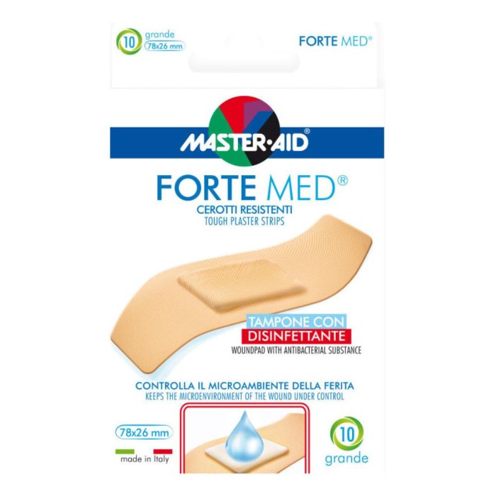 Pietrasanta Pharma Cerotto Master-aid Forte Med Grande 10 Pezzi