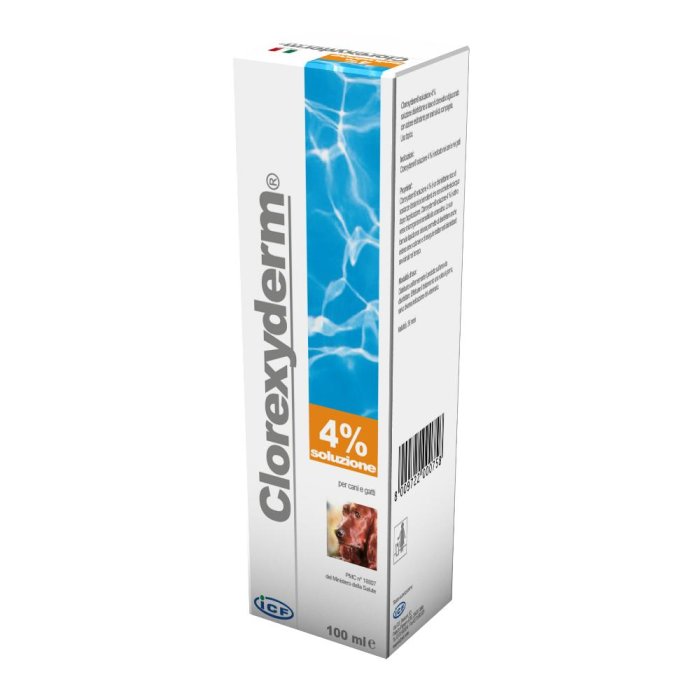 ICF Farmaceutici  Animali Domestici Clorexyderm4 Soluzione Cani Gatti 100ml