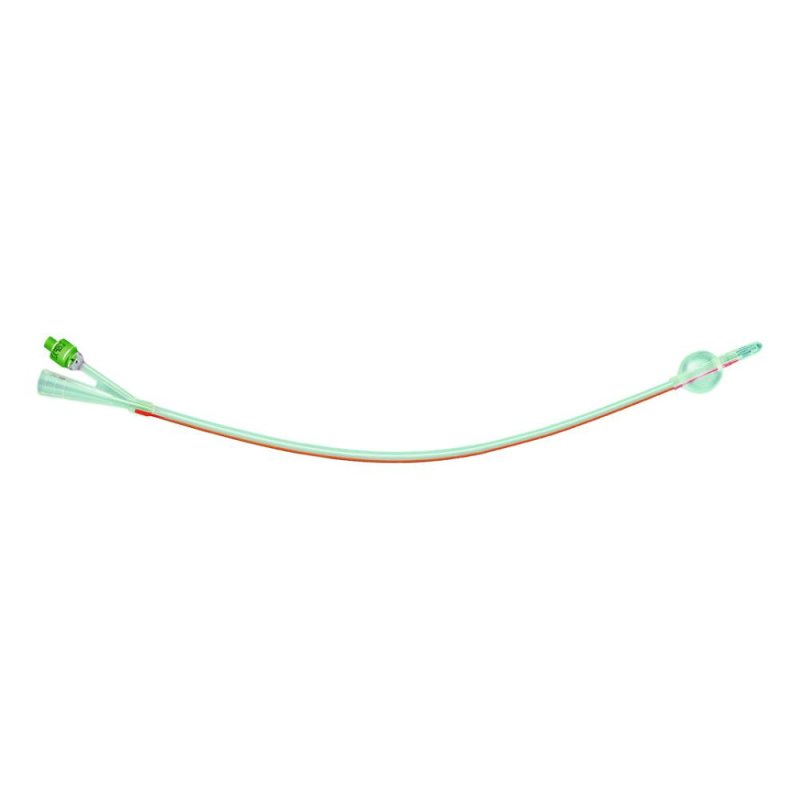 Catetere Foley in silicone a due vie calibro 12 per drenaggio vescicale sterile monouso