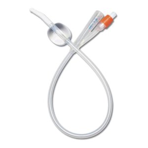 Catetere Foley silicone CH10 preriempito - catetere vescicale in silicone a 2 vie