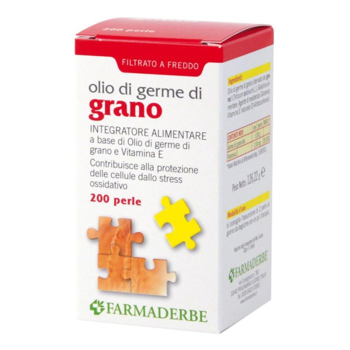 Farmaderbe Olio Germe di Grano Integratore Alimentare 200 Perle