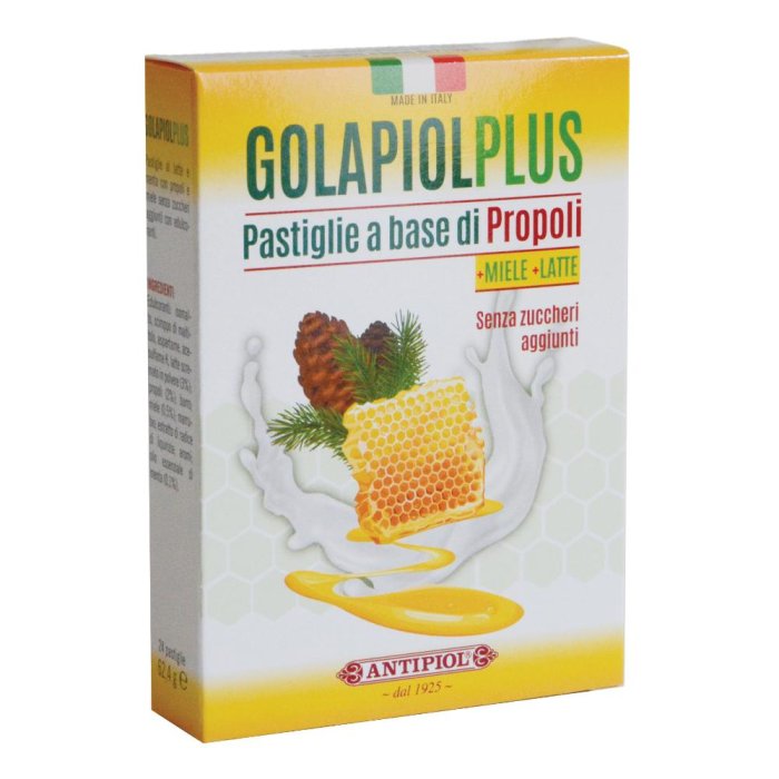 Antipiol Golapiol - Plus Pastiglie a base di Propoli 24 Pastiglie
