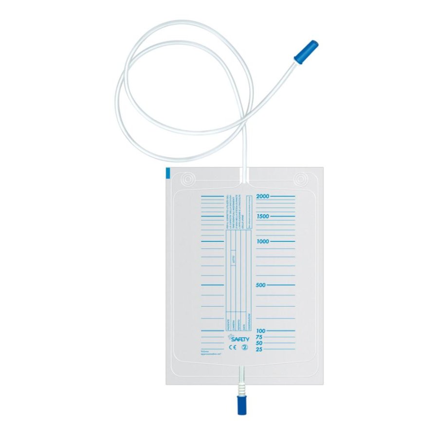 Safety Sacca Di Drenaggio Letto Per Incontinenza Con Scarico 130 Cm 30 Pezzi Safety Sacca Di Drenaggio Letto Per Incontinenza Con Scarico 130 Cm 30 Pezzi