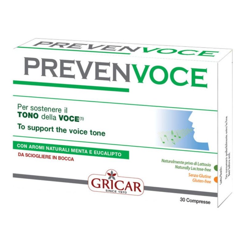 Gricar Prevenvoce Integratore Alimentare 30 Tavolette