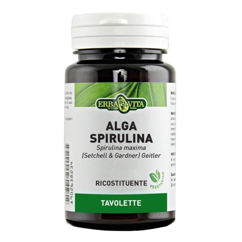  Alga Spirulina integratore ricostituente Erba Vita 125 tavolette