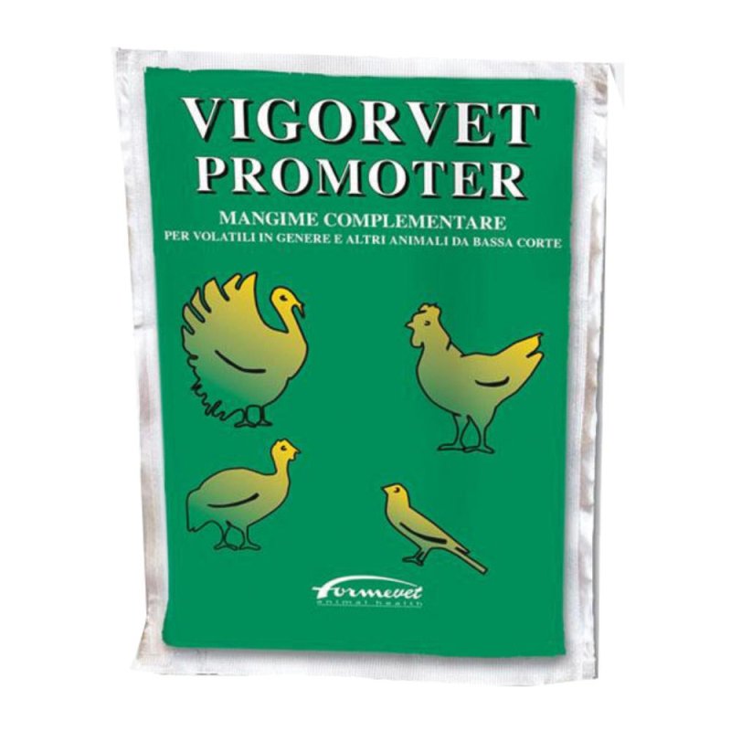 Vigorvet Promoter 100 g - mangime complementare multivitaminico per volatili e animali da cortile