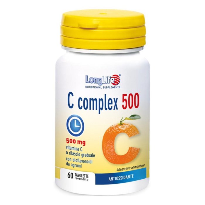 LongLife C Complex 500 Integratore Vitamina C Rilascio Graduale 60 Tavolette