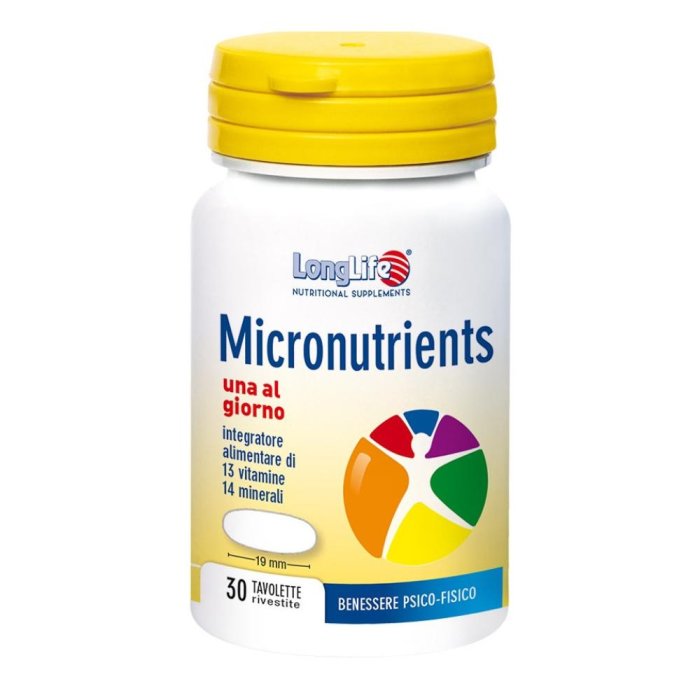 LongLife Micronutrients Integratore Alimentare 30 Tavolette