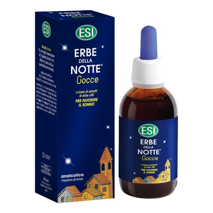 Esi  Sonno e Relax Erbe della Notte Integratore Analcolico Gocce 50 ml