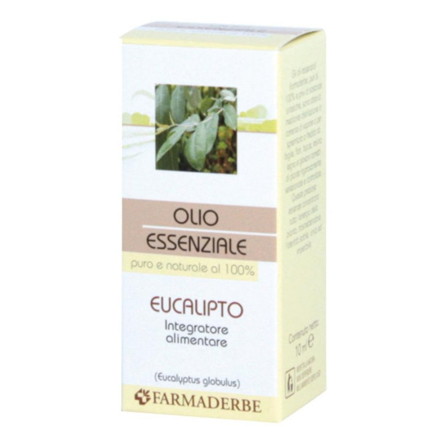 Farmaderbe Eucalipto Olio Essenziale Integratore Alimentare 10 ml Farmaderbe Eucalipto Olio Essenziale Integratore Alimentare 10 ml
