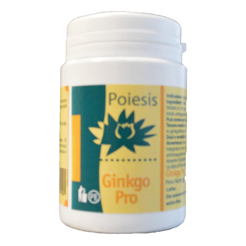 Ginkgo Pro Poiesis 50 compresse - integratore a base di ginkgo per memoria e circolazione