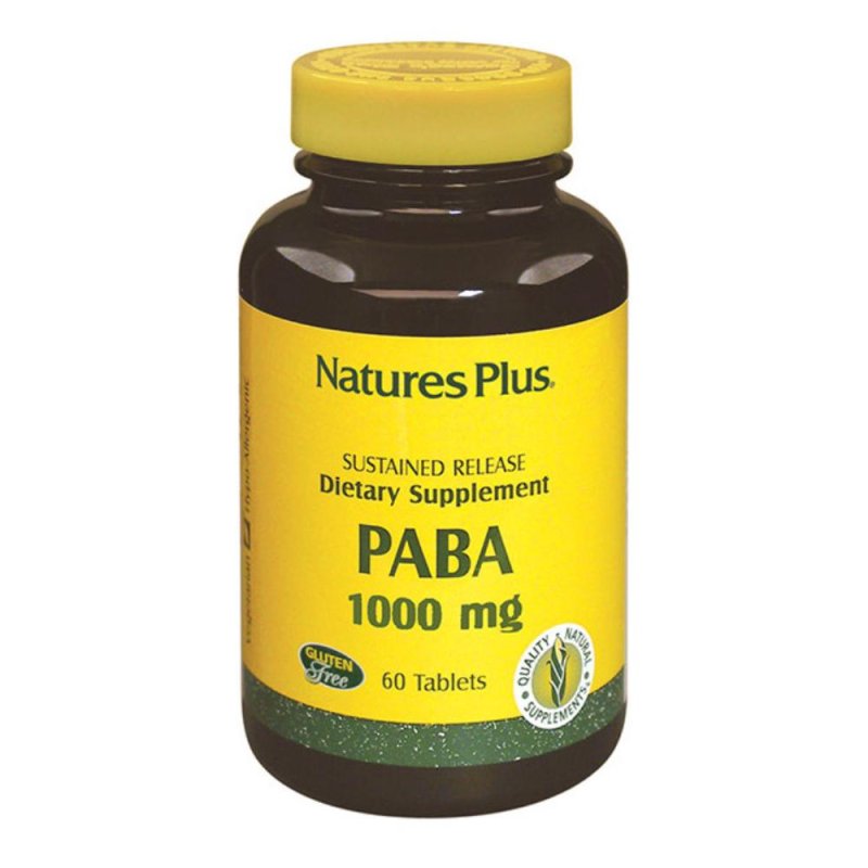 Acido Para-Aminobenzoico PABA 1000 mg Integratore 60 Tavolette ad Alto Dosaggio