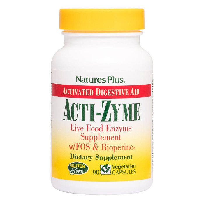 Integratore Acti Zyme 90 Capsule | Enzimi Digestivi Naturali ad Alta Potenza per Favorire la Digestione