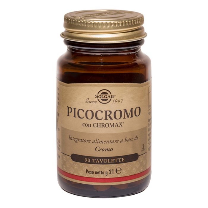 Solgar  Metabolismo Sano Picocromo Integratore Alimentare 90 Tavolette