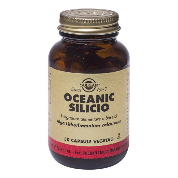 Solgar  Minerali Oceanic Silicio Integratore Alimentare 50 Capsule Vegetali