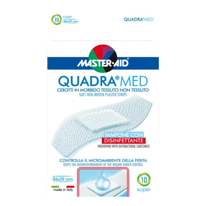 Pietrasanta Pharma Cerotto Master-aid Quadra Dermoattivo Super 10 Pezzi