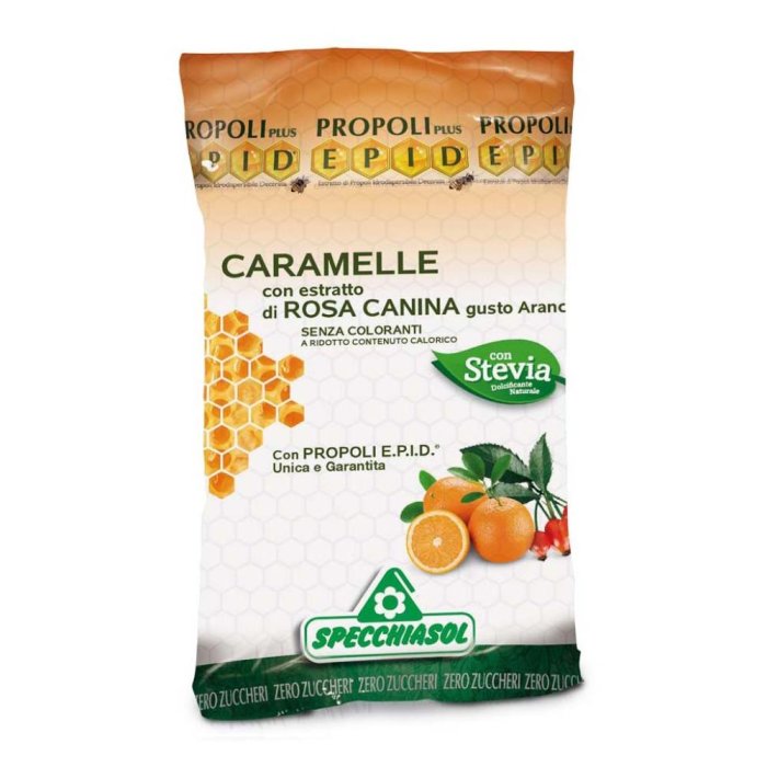 Specchiasol Epid 24 Caramelle Propoli e Rosa Canina Gusto Arancia