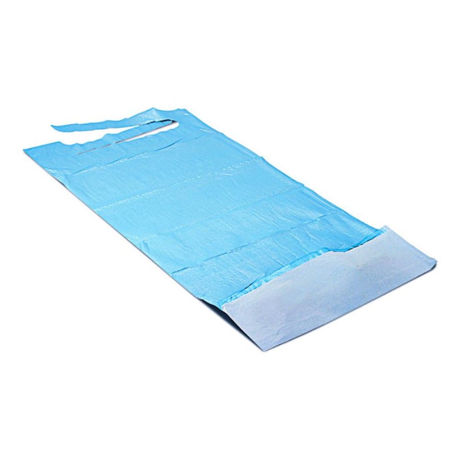 Safety Bavaglini Monouso per Adulti Con Tasca di Raccolta 37 x 70 cm 100 Pezzi