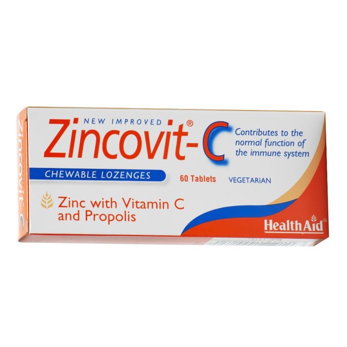Healthaid Italia Zincovit C Blister 60 Tavolette