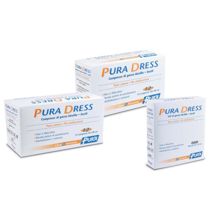 Sixtem Life Pura Dress Compresse in Garza Idrofila in Cotone 36 x 40cm 12 Pezzi