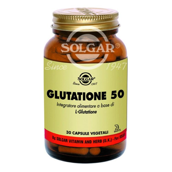 Solgar  Amminoacidi Sport Glutatione 50 Integratore Alimentare 30 Capsule