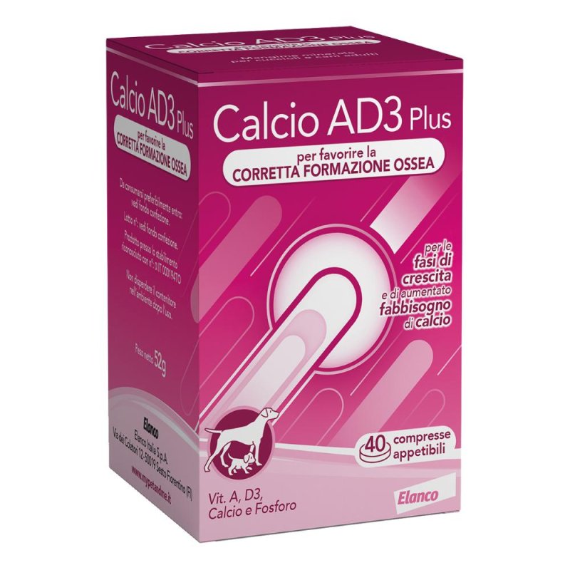 Bayer Pet  Animali Domestici Neo Calcio AD3 Cani Integratore Polvere 200 g