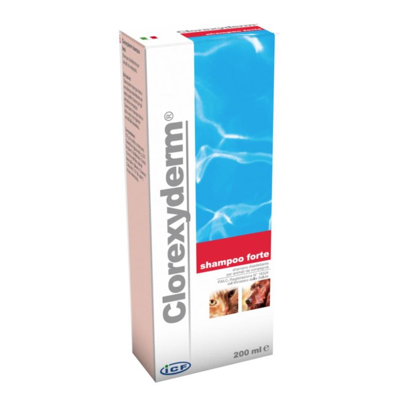 ICF Farmaceutici  Animali Clorexyderm Shampoo Forte Cani Gatti 200 ml