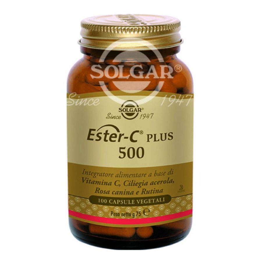 Solgar  Vitamine Minerali Ester-C Plus 500 Integratore 100 Capsule