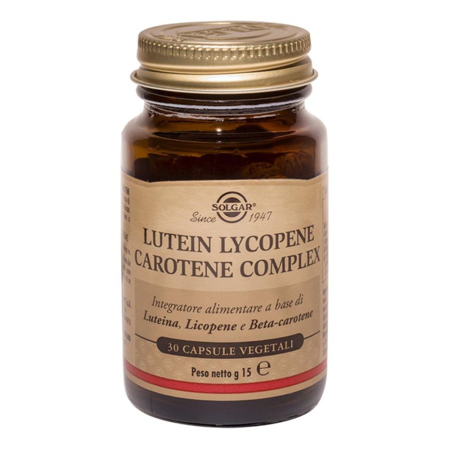 Solgar  Vista Lutein Lycopene Carotene C Integratore Alimentare 30 Capsule