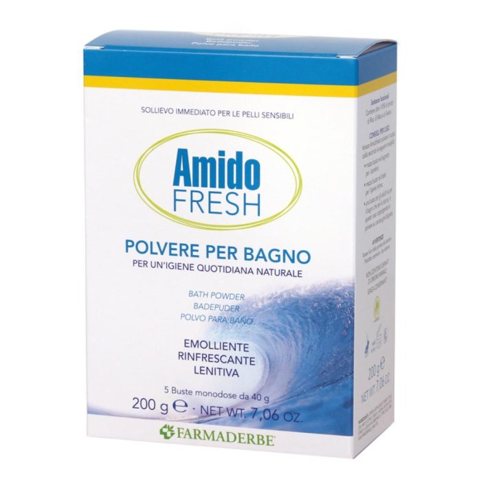 Farmaderbe Amido Fresh - Polvere per Bagno 5 bustine