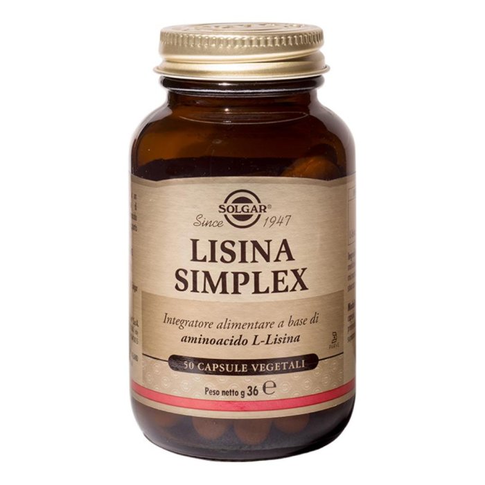 Solgar It. Multinutrient Lisina Simplex 50 Capsule Vegetali