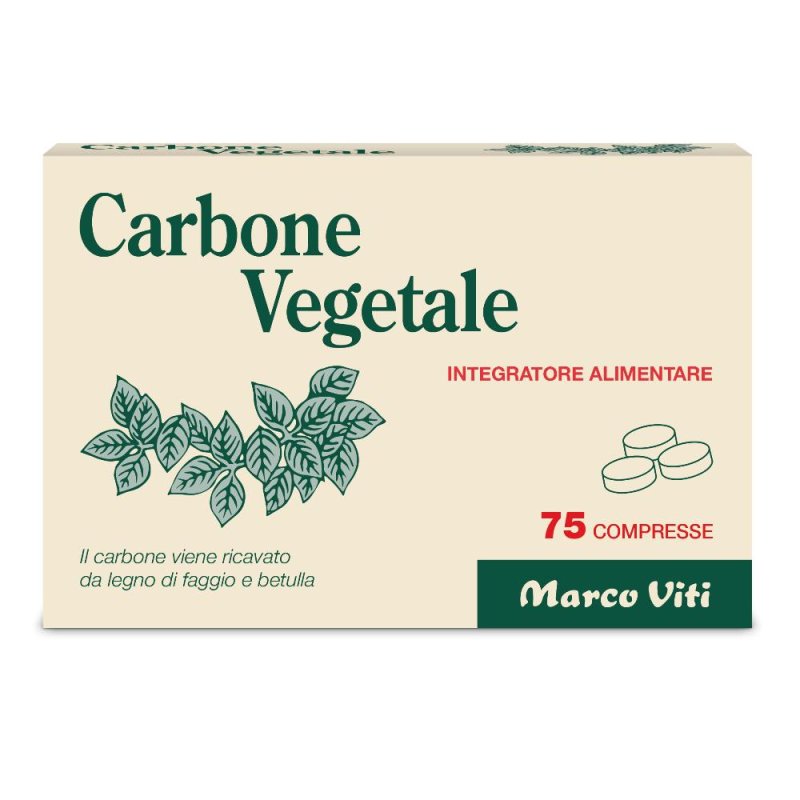 Marco Viti Farmaceutici Carbone Vegetale 75 Compresse