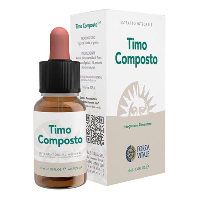Timo composto Ecosol gocce 10 ml - integratore erboristico a base di timo
