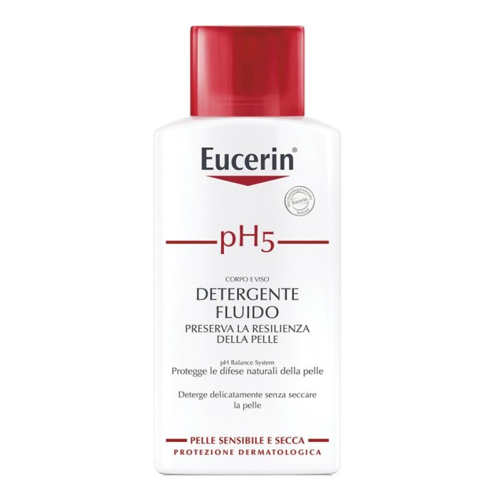 Eucerin  pH5 Detergente Fluido Delicato senza Sapone Pelle Sensibile 200 ml