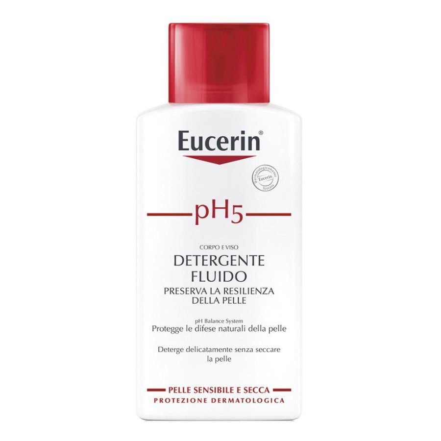 Eucerin  pH5 Detergente Fluido Delicato senza Sapone Pelle Sensibile 200 ml