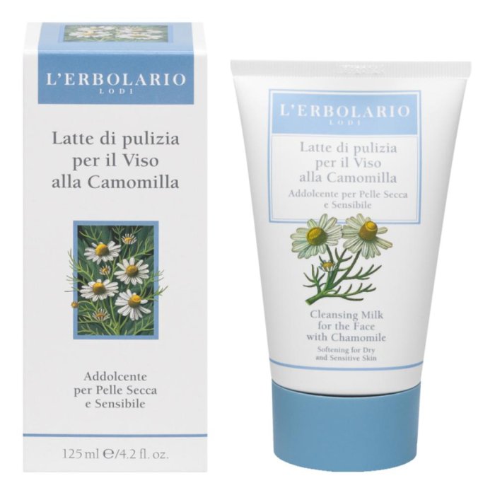 L'Erbolario Latte Detergente Viso Alla Camomilla Pelle Secca E Sensibile 125ml